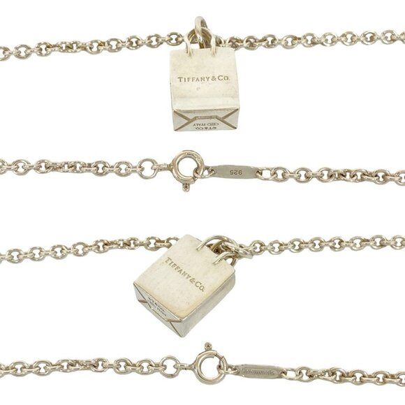 Tiffany & Co. Sterling Silver Blank Heart Tag Toggle  TIFFANY Silver Necklace